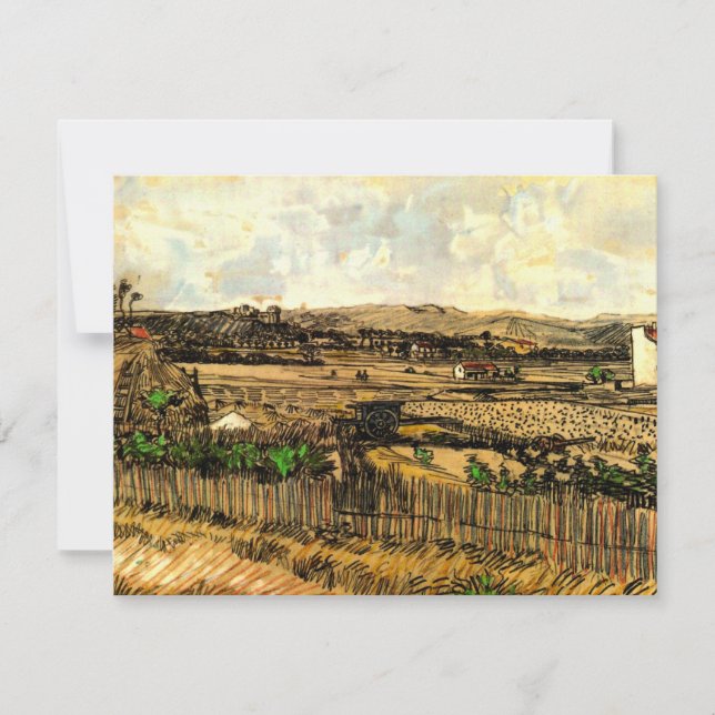Ernte in der Provence Montmajour von Vincent van G (Vorderseite)