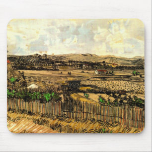 Ernte in der Provence Montmajour von Vincent van G Mousepad