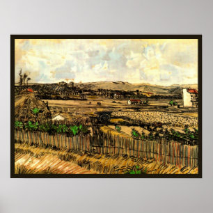 Ernte in Provence Montmajour von Vincent van Gogh Poster