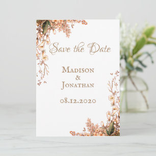 Ernte-Kranz-Skript Elegante Herbsthochzeit Save The Date