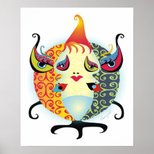 Ernte-Mond-Baby Poster