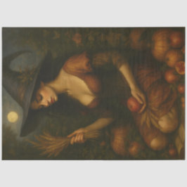 Ernte Moon Hexe - Herbst Gotische Fantasie Kunst Seidenpapier