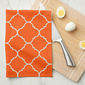 Ernte orange Quatrefoil Tuch