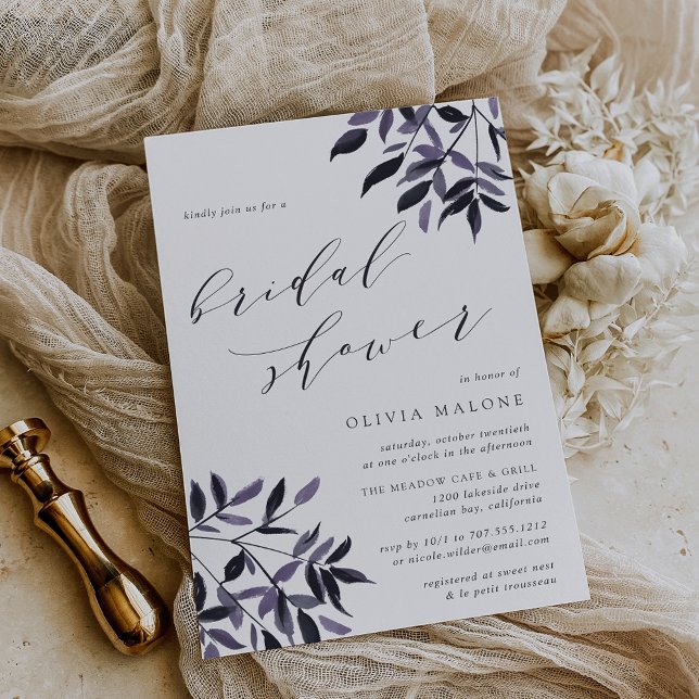 Ernte Plum Bridal Dusche Einladung (Von Creator hochgeladen)