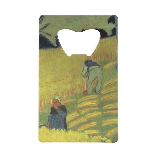 Ernte-Szene Geldkarten Flaschenöffner (Vorderseite)