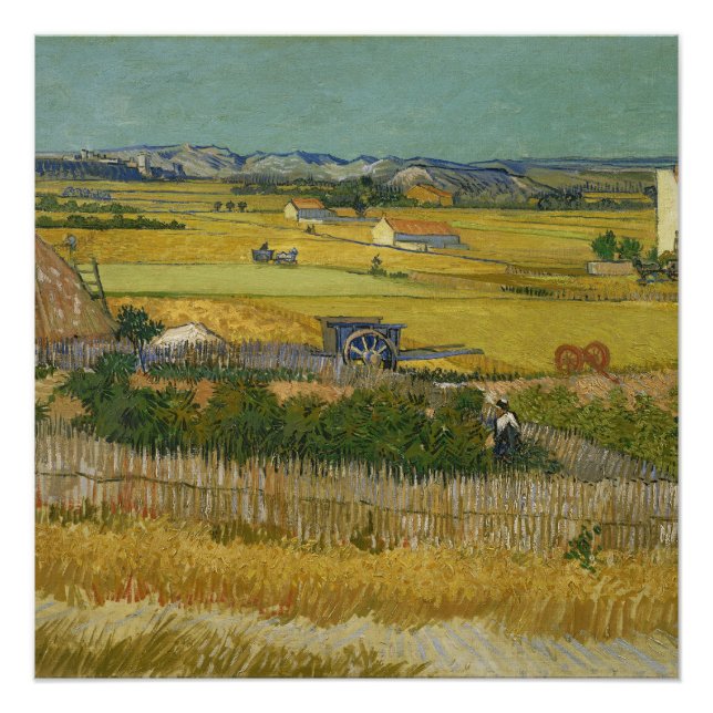 Ernte Vincent van Gogh Gemälde Art Leinwand Poster (Vorderseite)