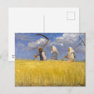 Erntearbeiter Anna Ancher Postkarte