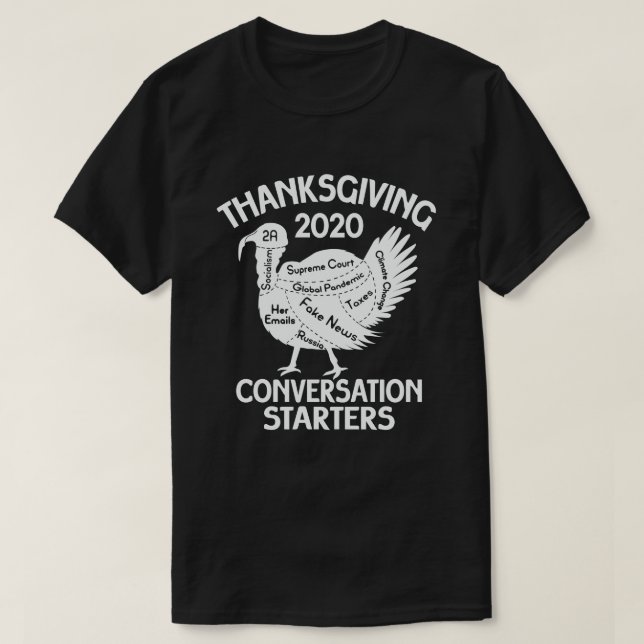 Erntedank 2020 Conversation Starter Funny Turk T-Shirt (Design vorne)