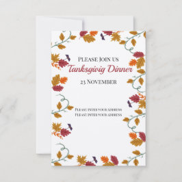 Erntedank Abendessen Einladung