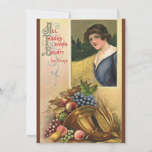 Erntedank Abendessen Einladung