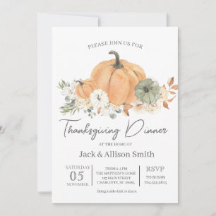 Erntedank Abendessen Einladung