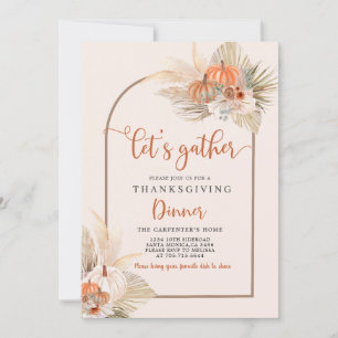 Erntedank Abendessen Einladung