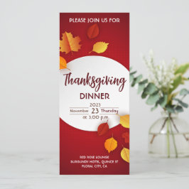 Erntedank Abendessen Einladung