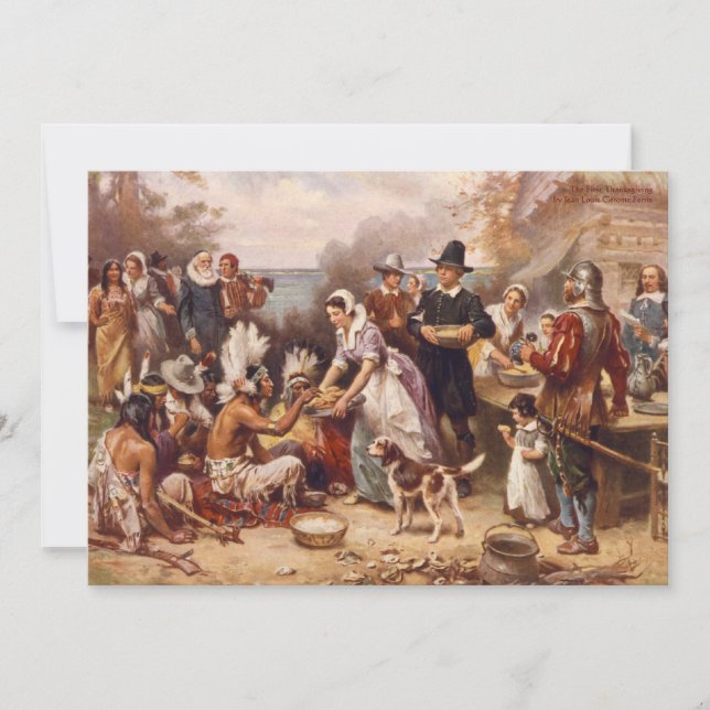 Erntedank-Abendessen Einladung (Vorderseite)