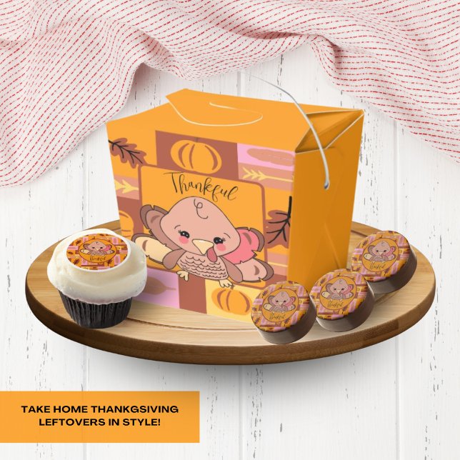 Erntedank-Abholbox für Rettungsschwimmer Geschenkschachtel (Take home Thanksgiving leftovers with class.)