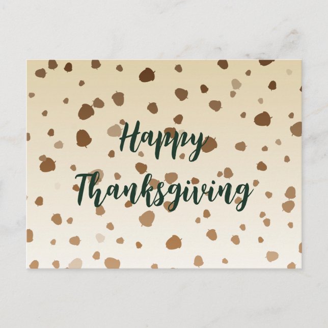 Erntedank Acorns Postkarte (Vorderseite)