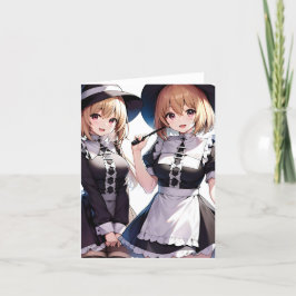 Erntedank Anime F - AI Feiertagskarte