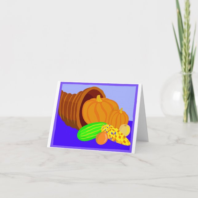 Erntedank - Anmerkungs-Karte Feiertagskarte (Vorderseite)