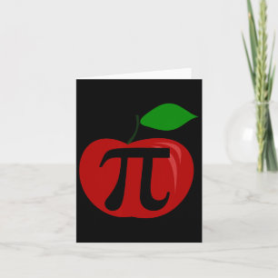 Erntedank Apple Pie Lover Funny Pi Day Math Tee Karte