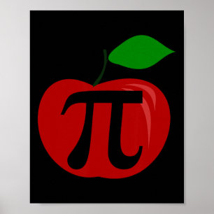 Erntedank Apple Pie Lover Funny Pi Day Math Tee Poster
