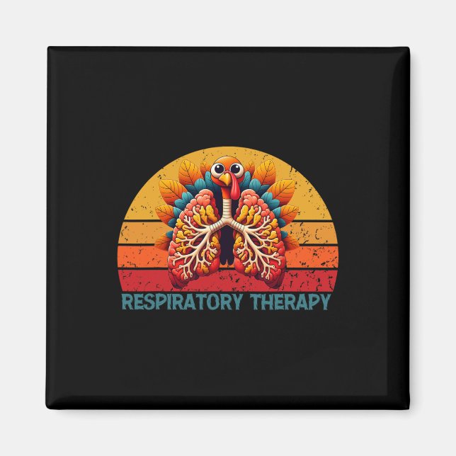 Erntedank Atemtherapie Vintag Fall Autu Magnet (Vorne)