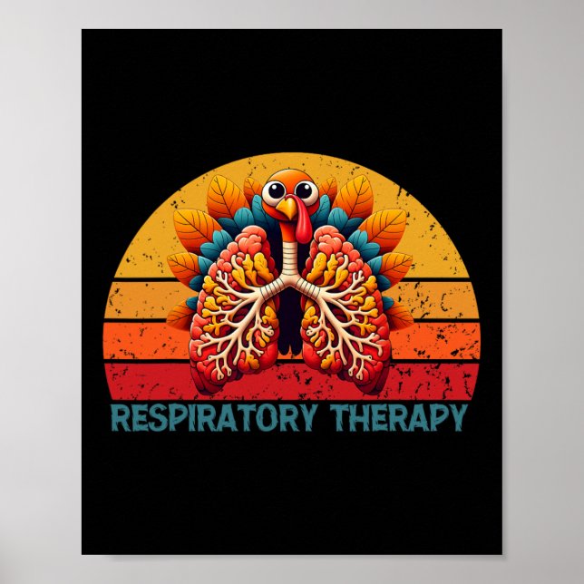 Erntedank Atemtherapie Vintag Fall Autu Poster (Vorne)