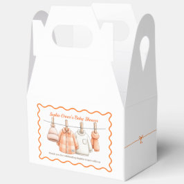 Erntedank Baby Shower Boy | Gemütliche Wäscheleine Geschenkschachtel
