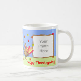 Erntedank Baby Turkey 2-Foto Kaffeetasse
