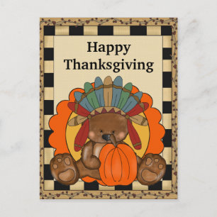 Erntedank-Bärnfeiertags-Grußpostkarte Feiertagspostkarte