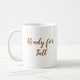 Erntedank bereit für Fall-Script-Typografie Kaffeetasse