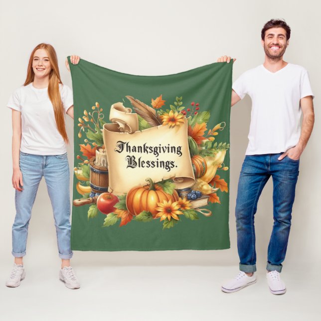 Erntedank Blessing Fleece Blanket (Beispiel)