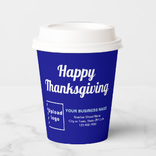 Erntedank Blue Paper Cup Pappbecher