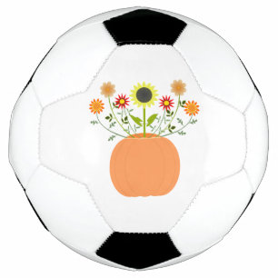 Erntedank Blume in Pumpkin Fußball