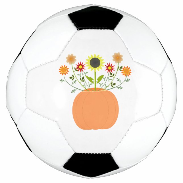 Erntedank Blume in Pumpkin Fußball (Vorderseite)