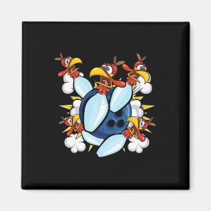 Erntedank Bowl Bowler Strike Button Sport Türkei B Magnet