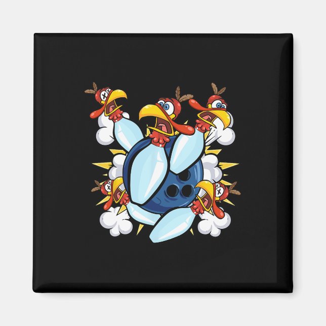 Erntedank Bowl Bowler Strike Button Sport Türkei B Magnet (Vorne)