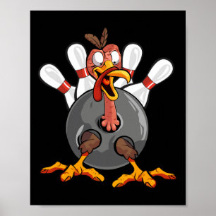 Erntedank Bowl Bowler Strike Button Sport Türkei B Poster