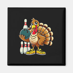 Erntedank Bowling Shirt Damen Männer Funny Türkei Magnet