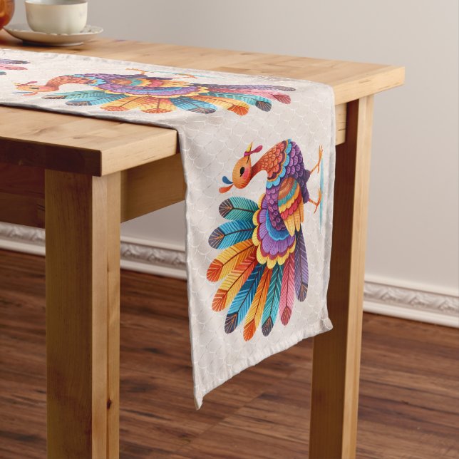 Erntedank Bright Feathers Türkei Tischläufer (Beispiel)