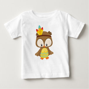 Erntedank, Brötchen, Niedliche Eule, Federn Baby T-shirt