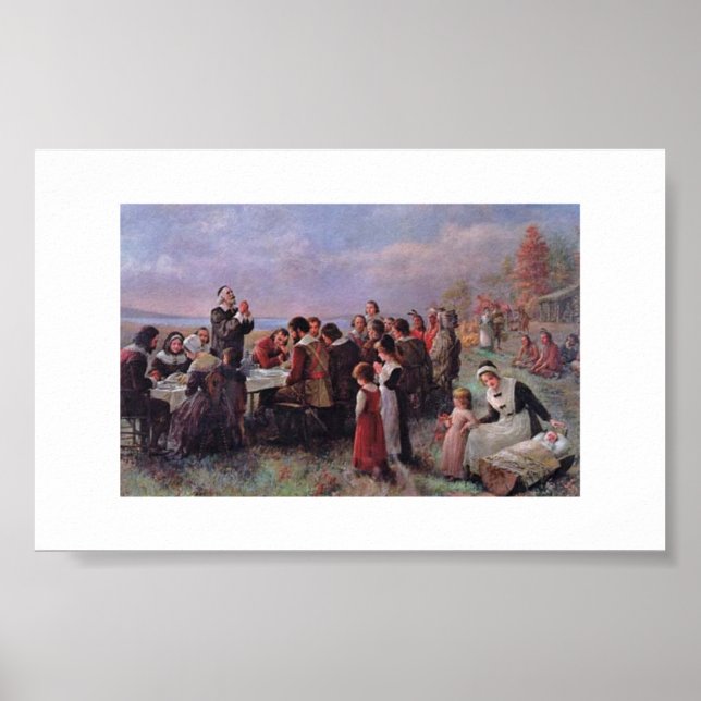 Erntedank Brownscombe Vintag Poster (Vorne)