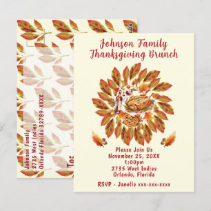 Erntedank Brunch Postkarte