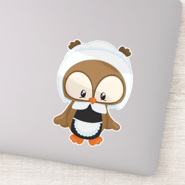 Erntedank, Brunnenschale, Pilgerbonnet Aufkleber (Detail)