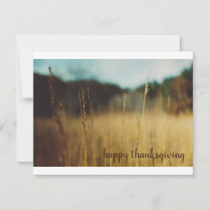 Erntedank-Card-Herbstwiese Mitteilungskarte