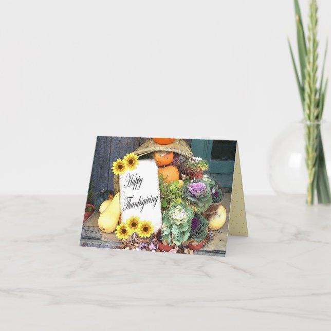 Erntedank Cards Feiertagskarte (Vorderseite)