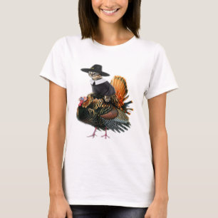 Erntedank Cat Pilgrim Kostüm Erntedank Turk T-Shirt