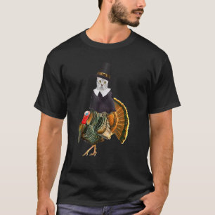 Erntedank Cat Pilgrim Kostüm Erntedank Turk T-Shirt