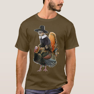 Erntedank Cat Pilgrim Kostüm Erntedank Turk T-Shirt