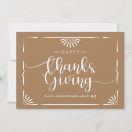 Erntedank Chic Elegante Feiertagskarte