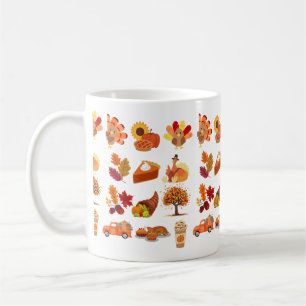 Erntedank-Collage Kaffeetasse